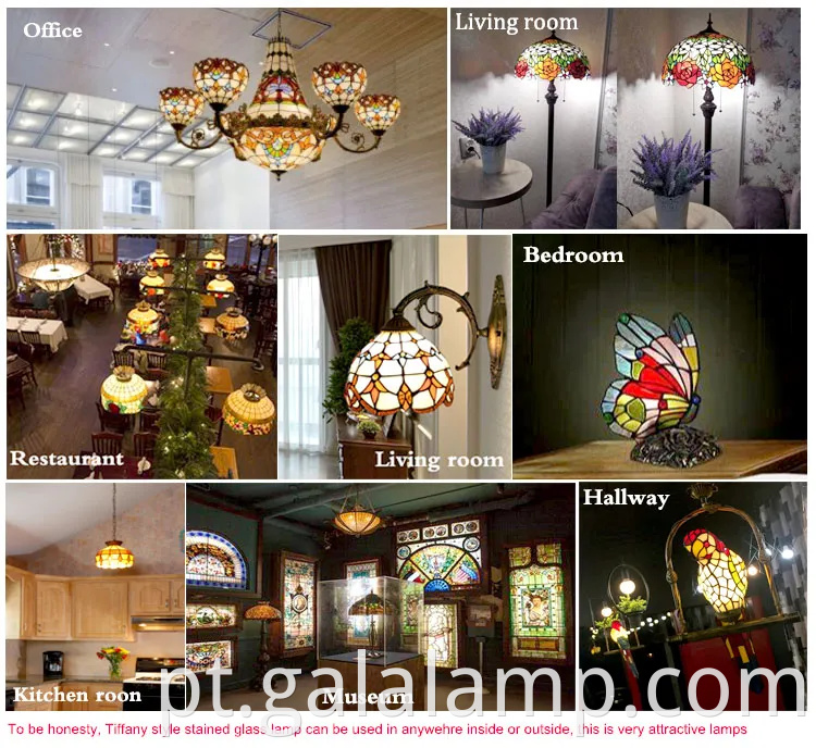 Lâmpada de mesa de vidro elegante para quarto e sala